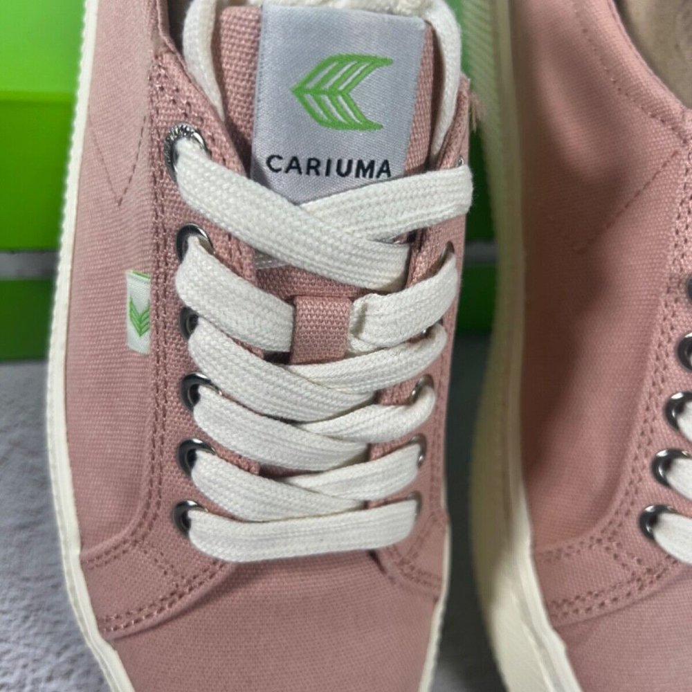 Cariuma OCA Low Canvas Sneakers Unisex Size 8.5 Men/10 Women Dusty Rose - Picture 10 of 10